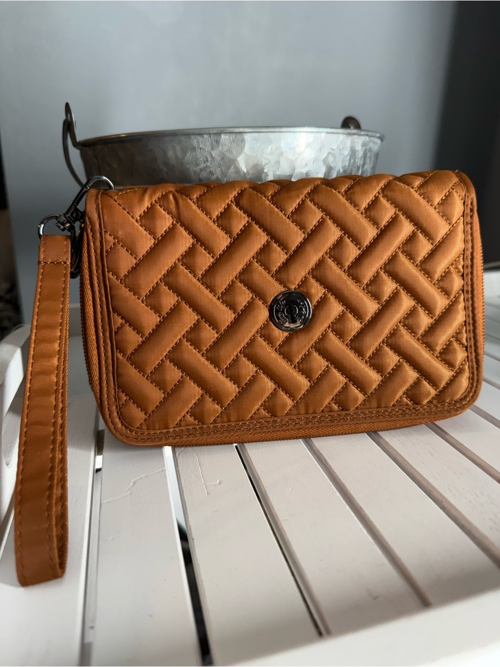 Lug QUICKSTEP CONVERTIBLE WALLET Copper Brown. NWOT